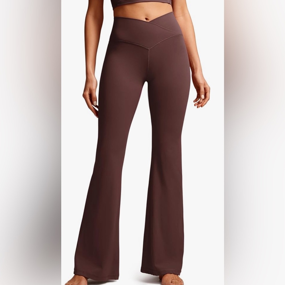 Trendy flared leggings set